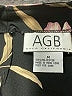 AGB 100% Polyester Print Black Formal Skirt Size M - photo 3