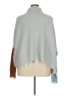 Shein Curve 100% Acrylic Color Block Pink Poncho Size 1X - photo 2