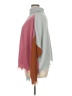 Shein Curve 100% Acrylic Color Block Pink Poncho Size 1X - photo 5