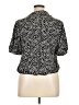 Adrienne Vittadini Animal Print Black Short Sleeve Blouse Size XL - photo 2