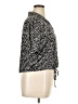 Adrienne Vittadini Animal Print Black Short Sleeve Blouse Size XL - photo 4