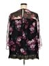 Lane Bryant 100% Polyester Black Long Sleeve Blouse Size 20 - photo 2