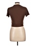 Shein Brown Short Sleeve T-Shirt Size L - photo 2