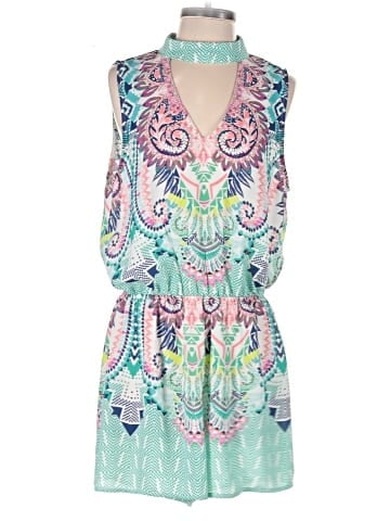 City Triangles Romper (view 1)