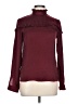 Peacocks 100% Polyester Burgundy Long Sleeve Blouse Size 10 - photo 1