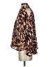 Jennifer Lopez 100% Polyester Animal Print Brown Long Sleeve Blouse Size S - photo 5
