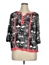 Westbound 100% Rayon Black 3/4 Sleeve Blouse Size XL - photo 1