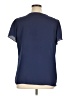Notations 100% Polyester Blue Short Sleeve Blouse Size XL - photo 2