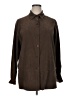 Joanna Brown Long Sleeve Blouse Size 1X - photo 1