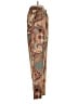 Unbranded Paisley Gold Orange Casual Pants Size XS - photo 4