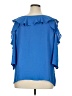 Bold Elements Blue 3/4 Sleeve Blouse Size XL - photo 2