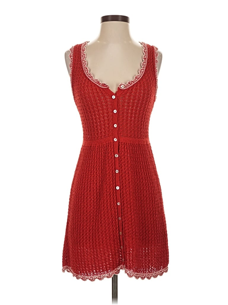 Pre-owned Zara Casual Dress In Red