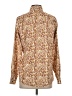 Assorted Brands 100% Polyester Animal Print Brown Long Sleeve Blouse Size S - photo 2