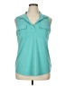 Always Indigo Teal Sleeveless Blouse Size 1X - photo 1