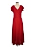 Unbranded 100% Polyester Solid Red Casual Dress Size M - photo 2