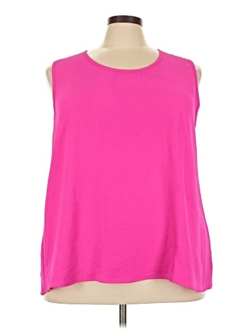 Cotton Bleu Sleeveless Blouse (view 1)