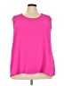 Cotton Bleu 100% Polyester Pink Sleeveless Blouse Size 3X - photo 1