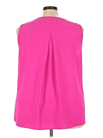 Cotton Bleu Sleeveless Blouse (view 2)