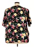 Haptics 100% Rayon Floral Black Short Sleeve Blouse Size 3X - photo 2
