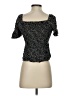 Urban Romantics 100% Rayon Black Short Sleeve Top Size S - photo 2