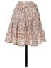 Shein 100% Polyester Floral Orange Casual Skirt Size 4 - photo 2