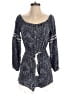 Glamorous 100% Polyester Paisley Blue Romper Size S - photo 1