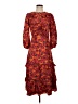 J.Crew Collection Paisley Red Cocktail Dress Size 00 - photo 1