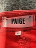 Paige Color Block Red Jeans Size 32 waist - photo 7