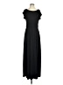 Lands' End Solid Black Casual Dress Size S - photo 1