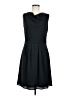Lands' End 100% Polyester Solid Black Casual Dress Size 6 - photo 1