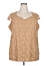 Denim 24/7 Tan Sleeveless Blouse One size - photo 1