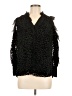 Parker Animal Print Black Long Sleeve Blouse Size M - photo 1
