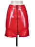 NBD Red Faux Leather Skirt Size XS - photo 1
