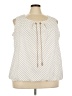 Roz & Ali Ivory Sleeveless Blouse Size 3X - photo 1