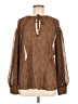 Vince. Brown Long Sleeve Blouse Size M - photo 1