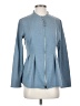 LOGO by Lori Goldstein Blue Cardigan Size S - photo 1