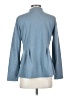 LOGO by Lori Goldstein Blue Cardigan Size S - photo 2