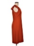 Versona Solid Orange Casual Dress Size 6 - photo 4