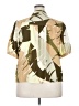 Worthington 100% Polyester Print Green Short Sleeve Blouse Size XXL - photo 2