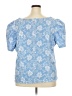 Shein Curve Blue Short Sleeve Blouse Size 4X - photo 2