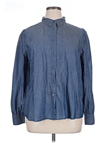 Ann Taylor Factory Long Sleeve Button-Down Shirt (view 1)