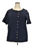 Unbranded Blue Short Sleeve Blouse Size 3X - photo 1