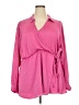 Torrid 100% Polyester Pink Casual Dress Size 3X Plus (3) - photo 1