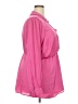 Torrid 100% Polyester Pink Casual Dress Size 3X Plus (3) - photo 4