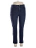 MULTIPLES Solid Blue Jeans Size 14 - photo 1