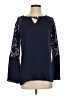 Neiman Marcus 100% Polyester Blue Long Sleeve Blouse Size XS - photo 1