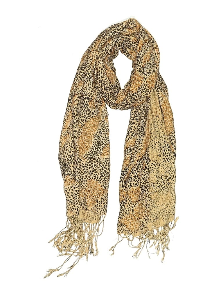 Pre-owned Unbranded Scarf In Tan
