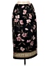 AGB 100% Polyester Print Black Formal Skirt Size M - photo 1