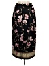 AGB 100% Polyester Print Black Formal Skirt Size M - photo 2