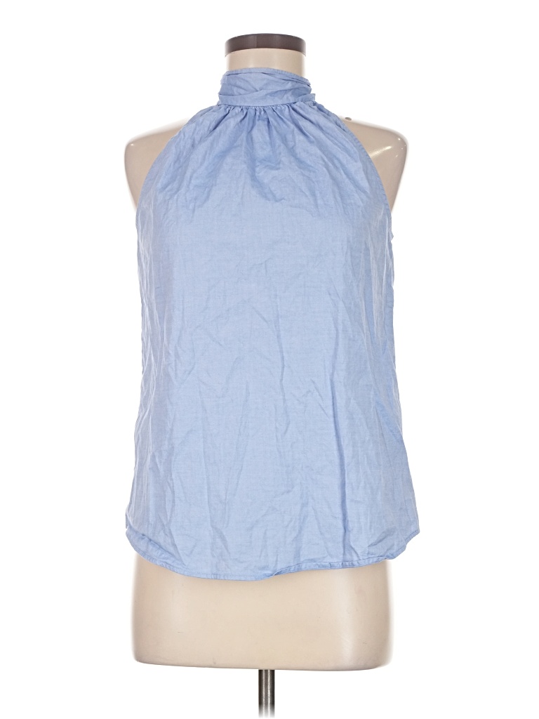 Pre-owned Jcrew Sleeveless Blouse In Blue